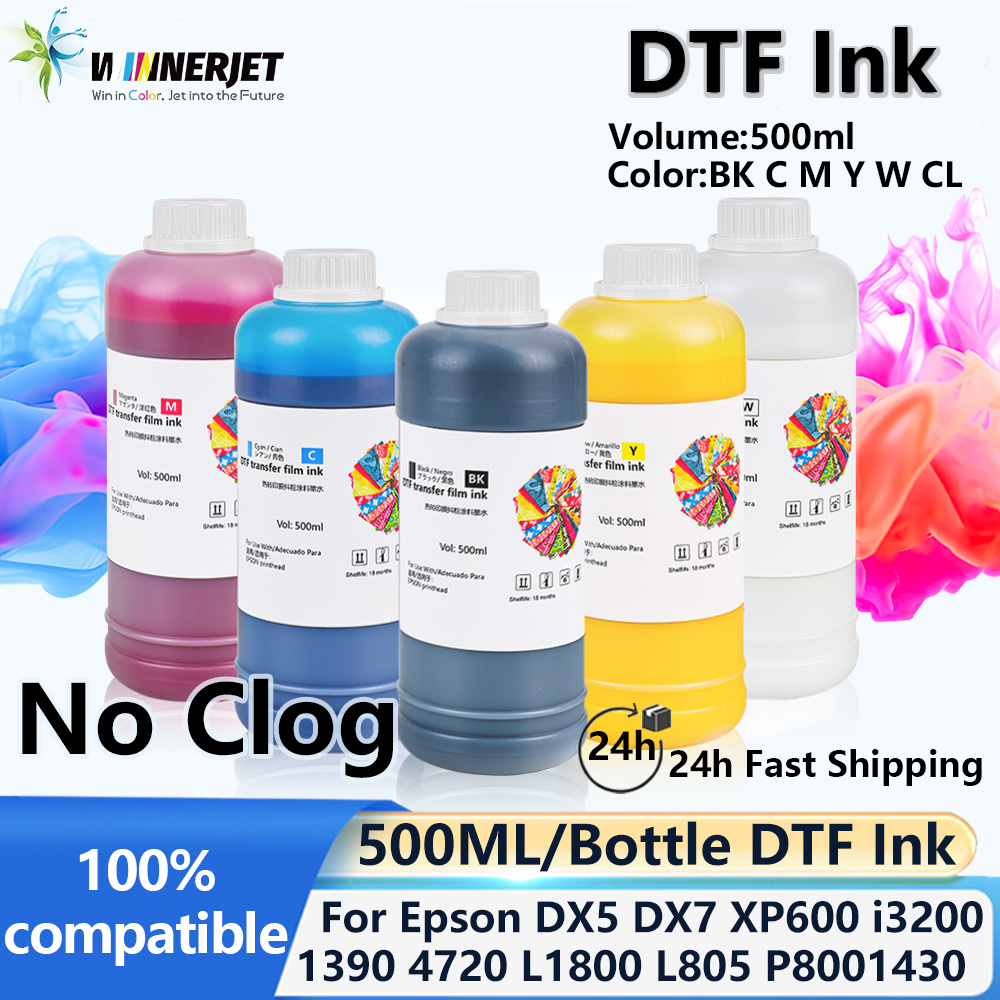 Fountain Pen Bottled Ink - 500ml/bottle Refill DTF Film Ink White