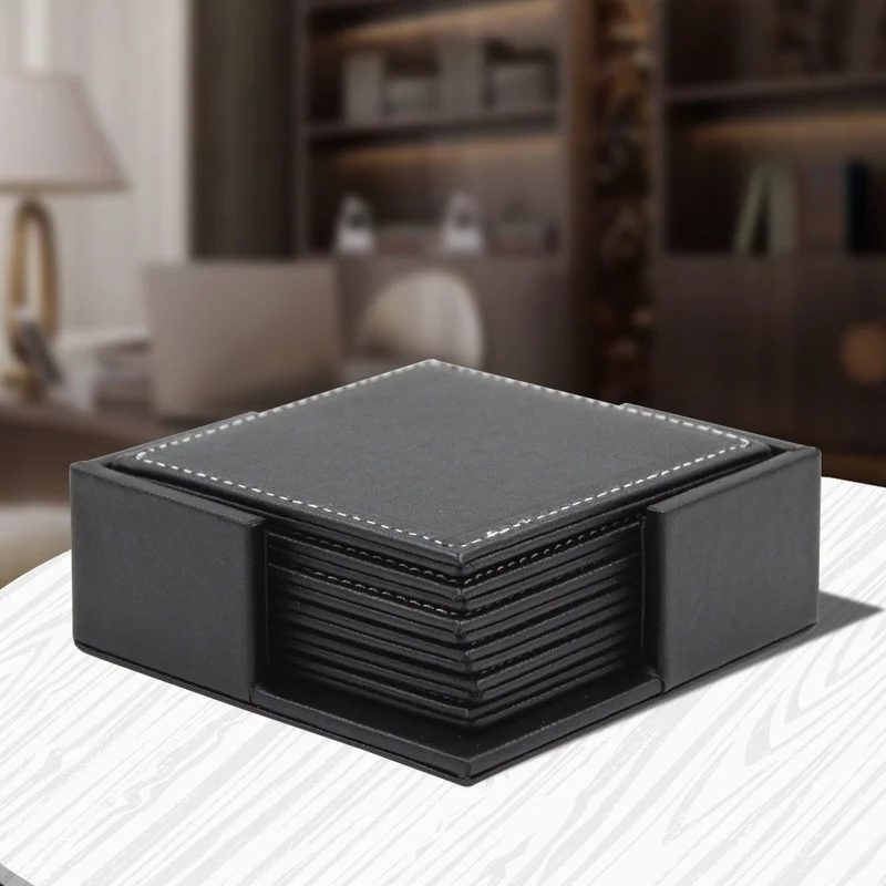 6pcs/Set Business Leather Coas - đánh giá và giá Leather Desk Pad