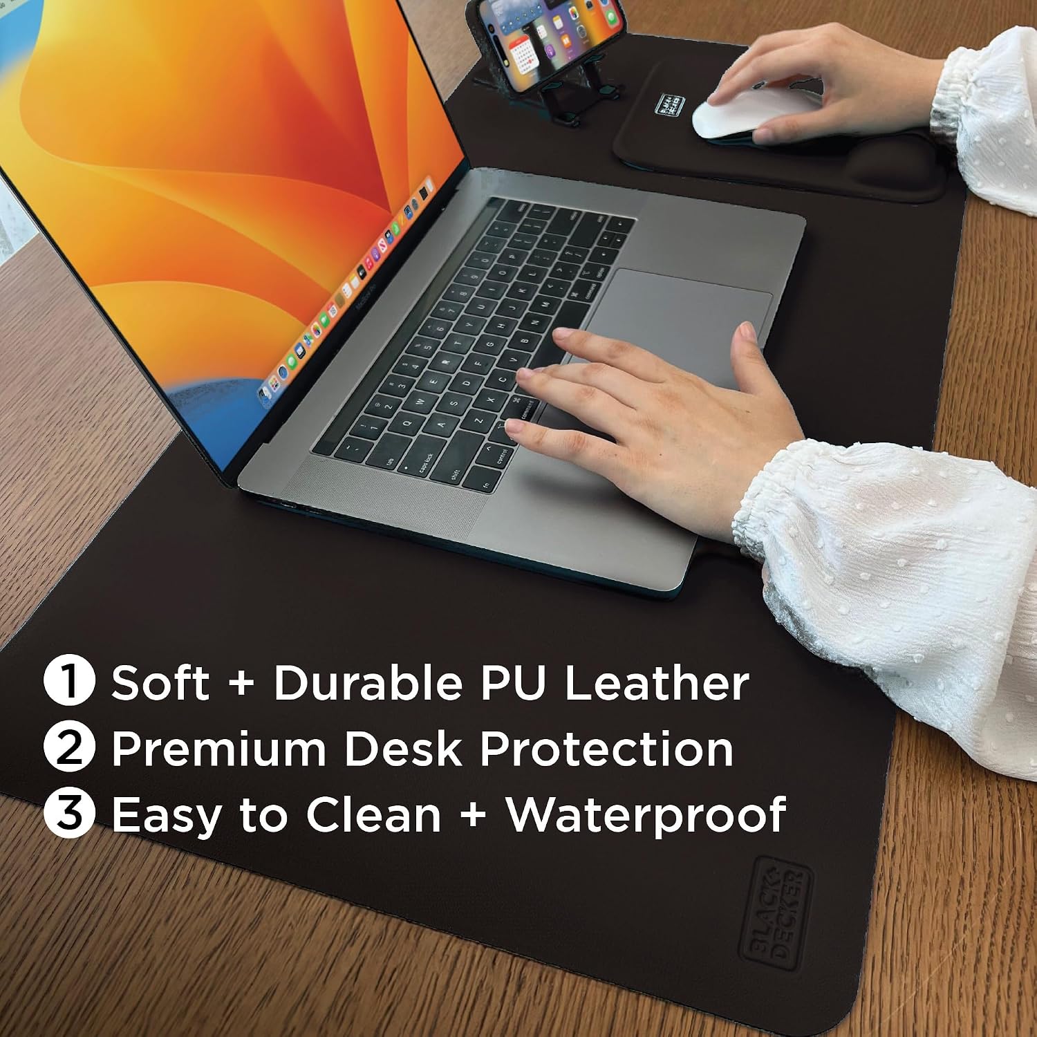 Faux Leather Desk Mat for Keyb - đánh giá và giá Leather Desk Pad