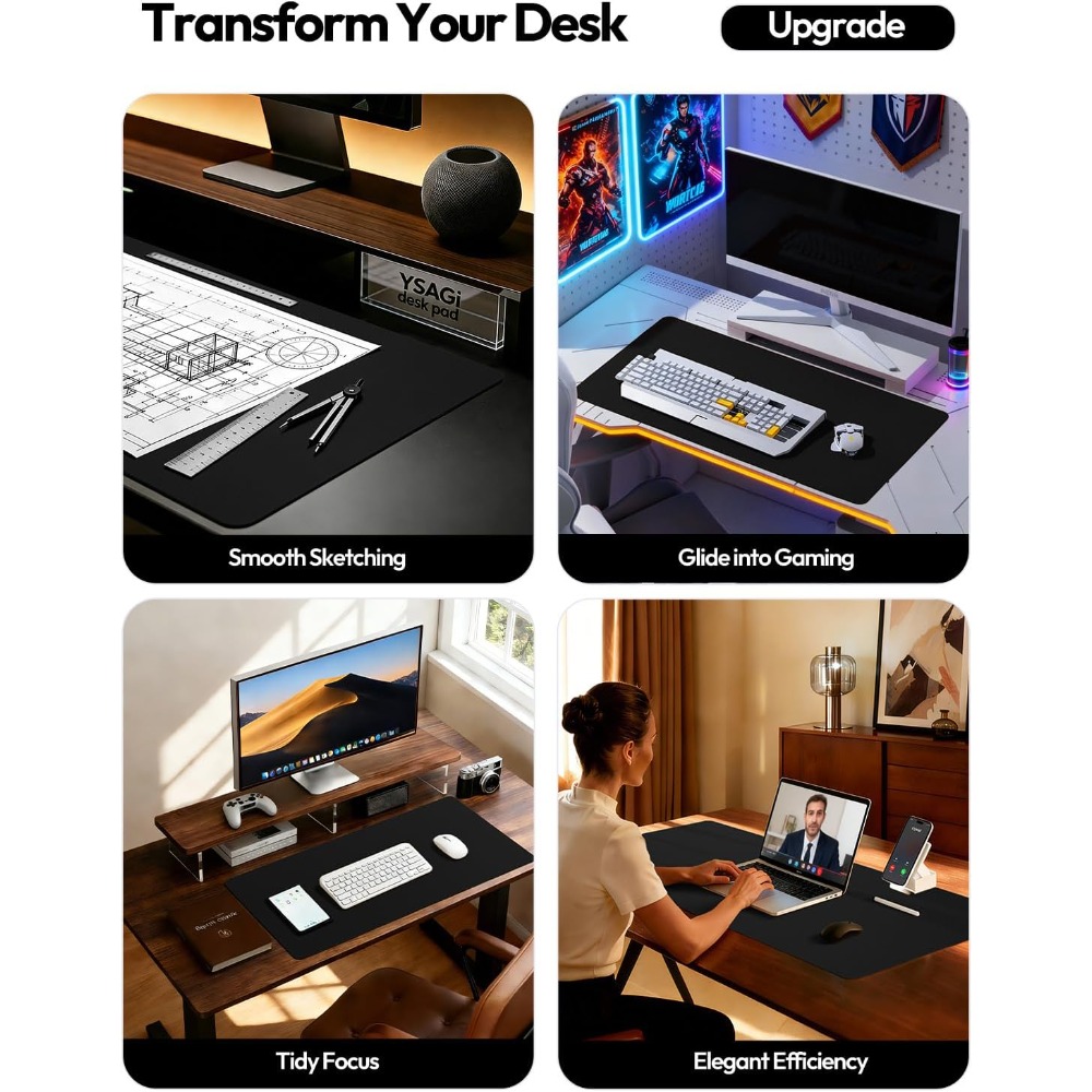 Large PU Leather Desk Pad Prot - đánh giá và giá Leather Desk Pad