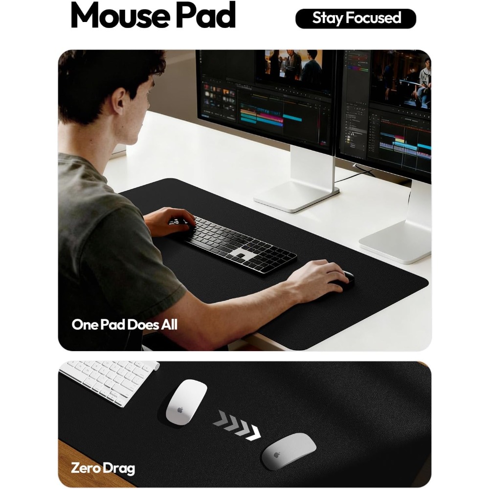 Large PU Leather Desk Pad Prot - đánh giá và giá Leather Desk Pad