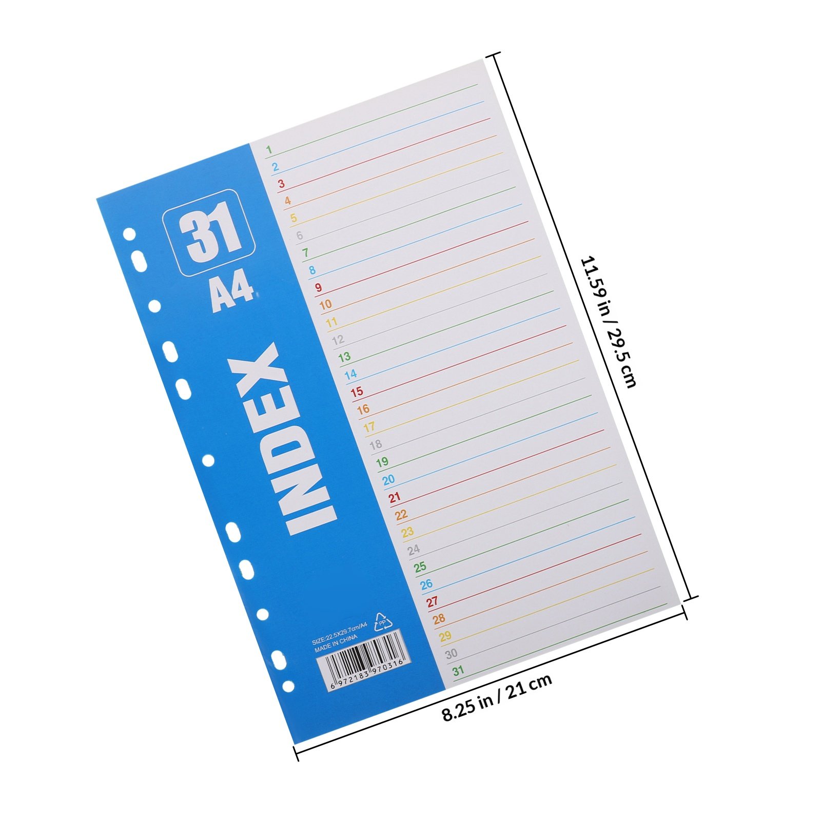 1Set Dividers A4 11-Hole PP St - đánh giá và giá Tab Divider A4