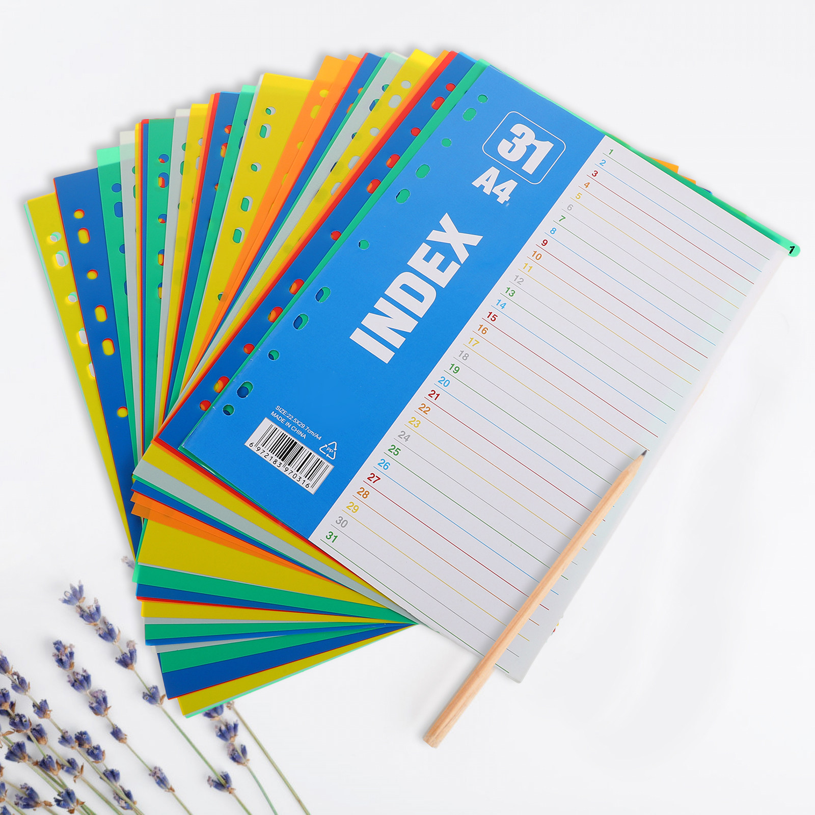 1Set Dividers A4 11-Hole PP St - đánh giá và giá Tab Divider A4