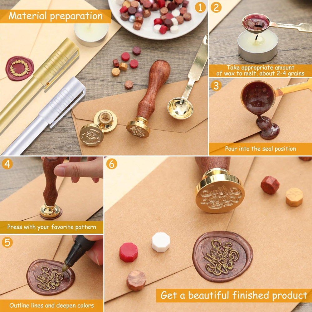 Custom Wax Seal Stamp,Personal - đánh giá và giá Wax Seal Stamp Set