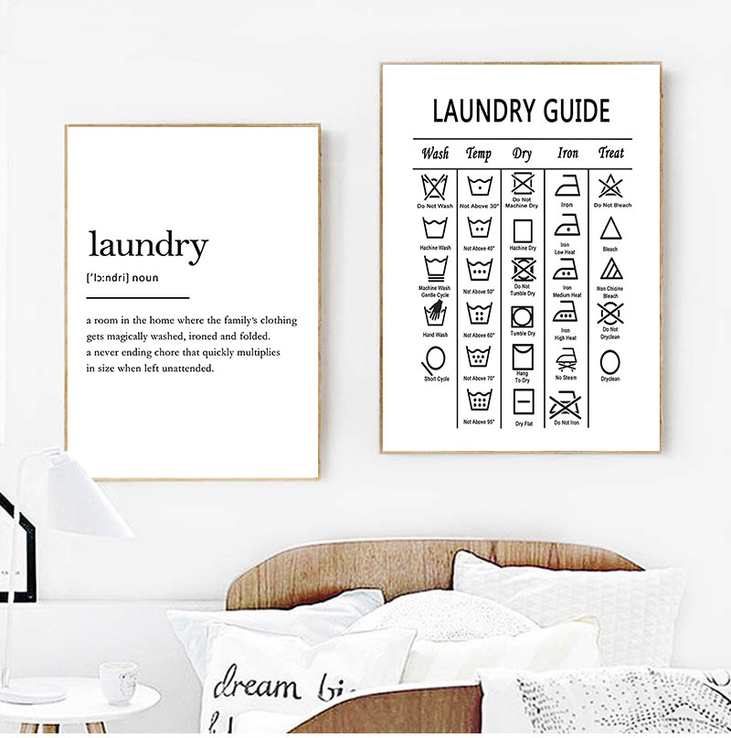 Laundry Guide Canvas Painting  - đánh giá và giá Ink Blotter Paper