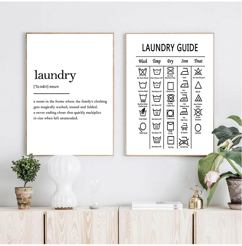Laundry Guide Canvas Painting  - đánh giá và giá Ink Blotter Paper
