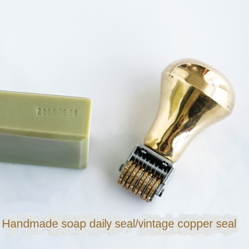 Retro Roller Date Stamp Copper - đánh giá và giá Rubber Date Stamp