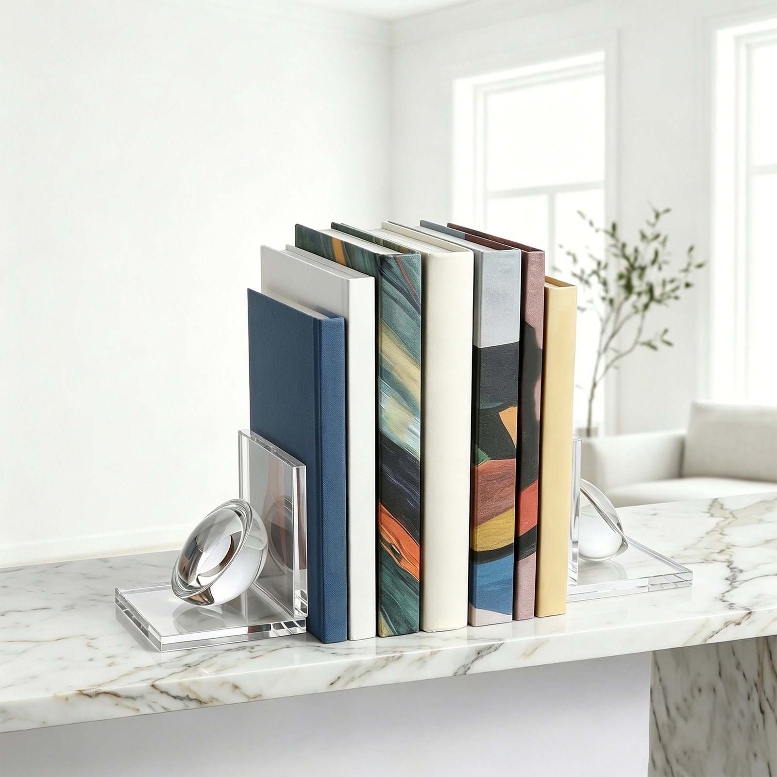 Weighted Crystal Bookend Pair  - đánh giá và giá Book Weight Glass