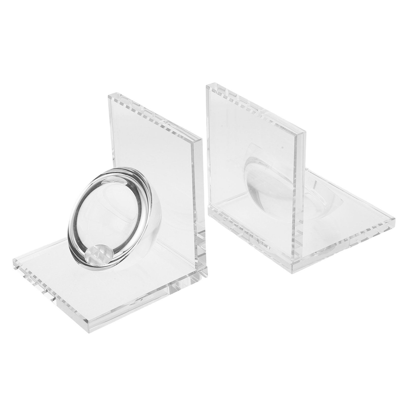 Weighted Crystal Bookend Pair  - đánh giá và giá Book Weight Glass