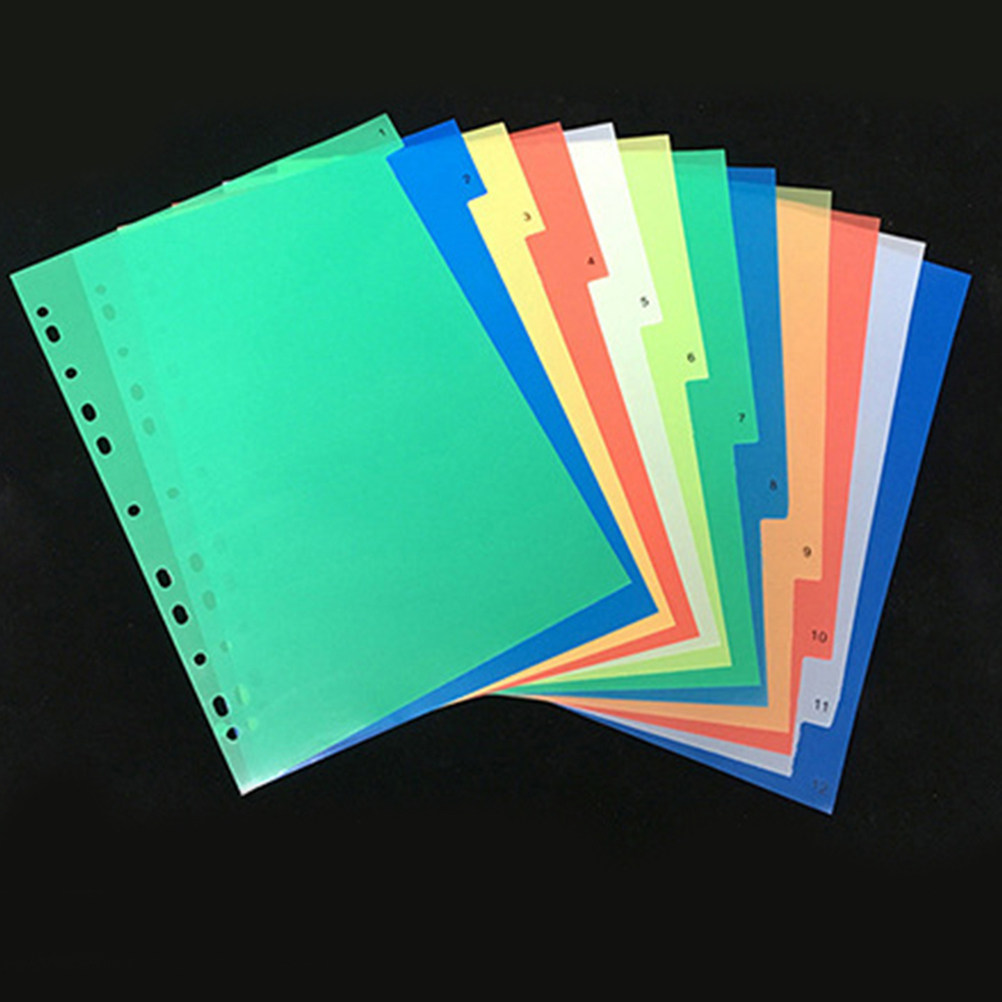 40Pcs Index Page Dividers Colo - đánh giá và giá Tab Divider A4