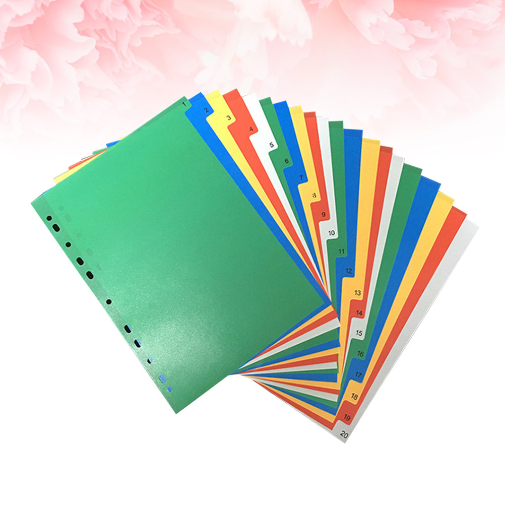 40Pcs Index Page Dividers Colo - đánh giá và giá Tab Divider A4