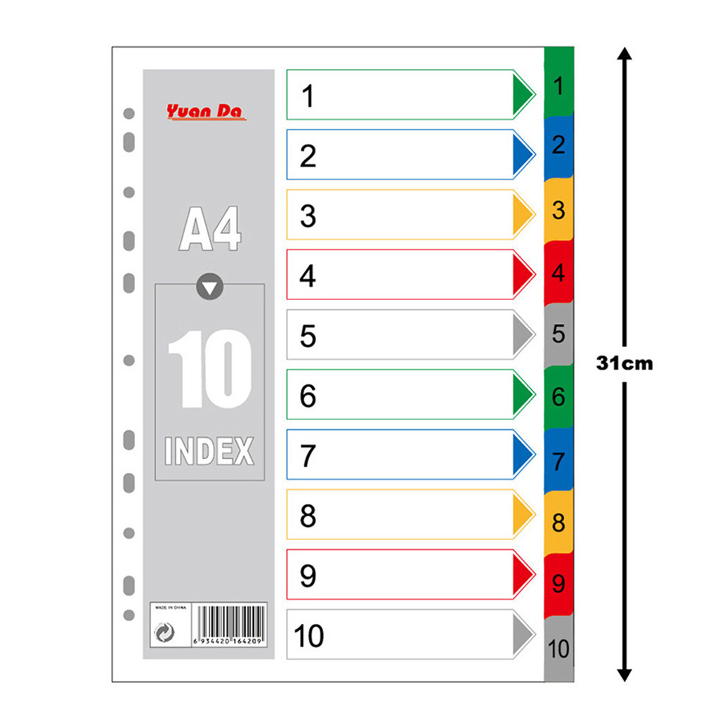 40Pcs Index Page Dividers Colo - đánh giá và giá Tab Divider A4