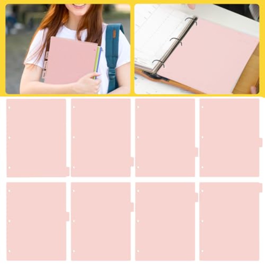 A4 Pink 3-Ring Binder Dividers - đánh giá và giá Tab Divider A4