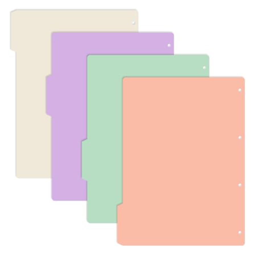 4-Pack Binder Dividers with Ta - đánh giá và giá Tab Divider A4