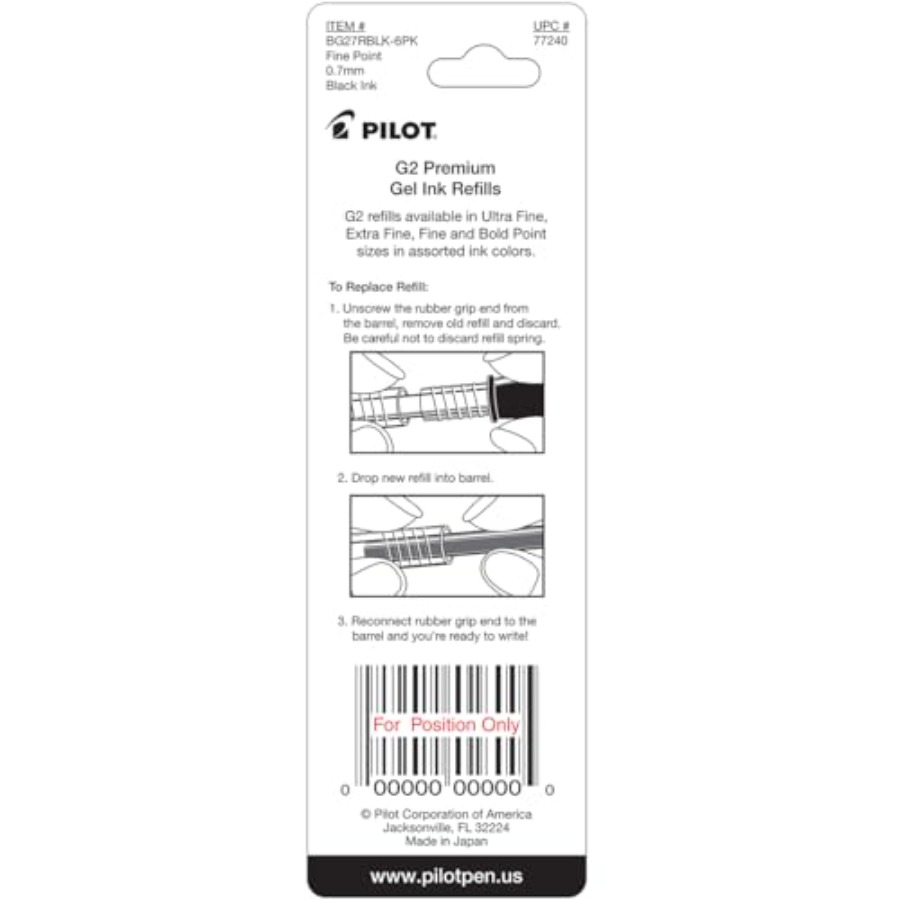 G2 Gel Ink Refills, 0.7 mm,,Pa - đánh giá và giá Gel Refill Pack