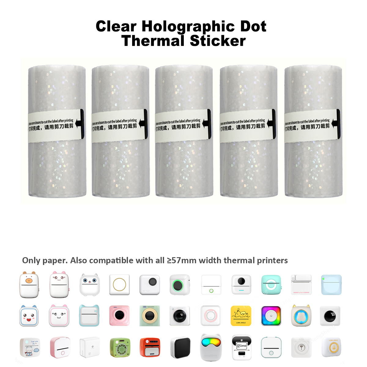 Clear Holographic Dot,Transpar - đánh giá và giá Ink Blotter Paper