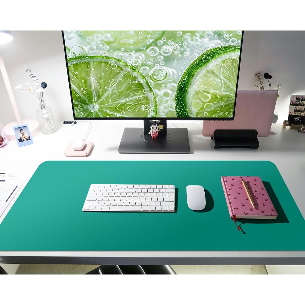Premium Green Leather Desk Pad - đánh giá và giá Leather Desk Pad