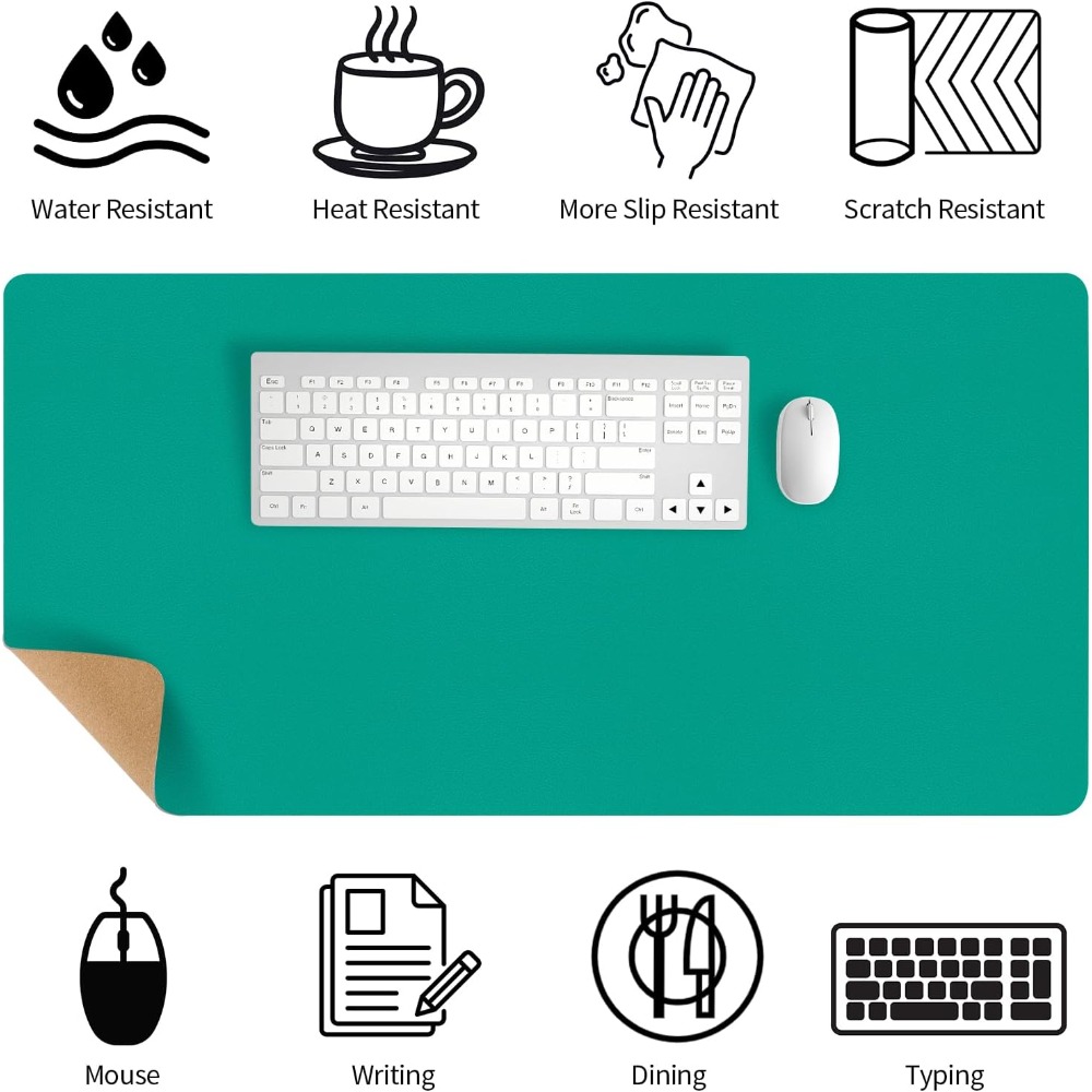 Premium Green Leather Desk Pad - đánh giá và giá Leather Desk Pad