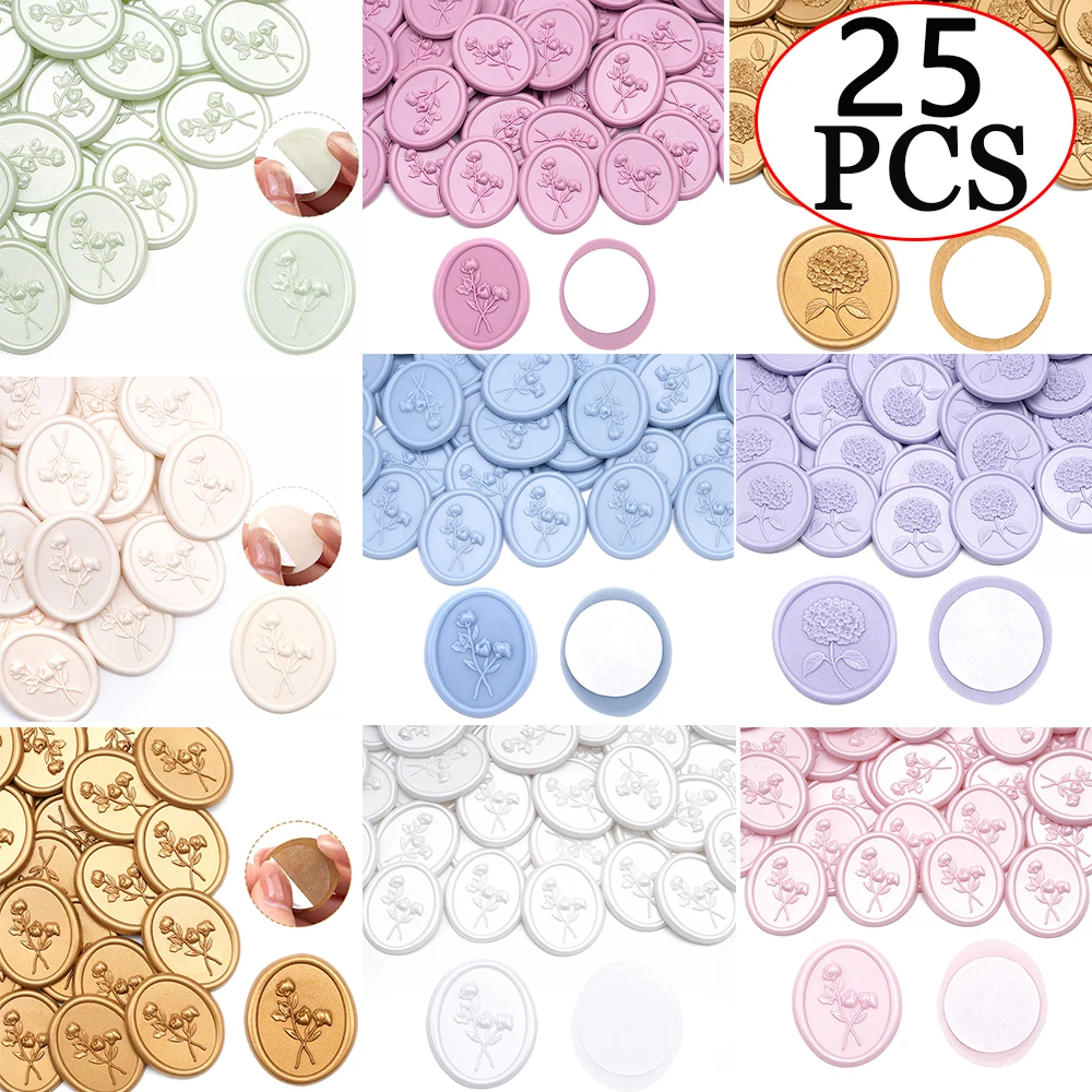 25pcs/set 3D Floral Wax Seal S - đánh giá và giá Wax Seal Stamp Set